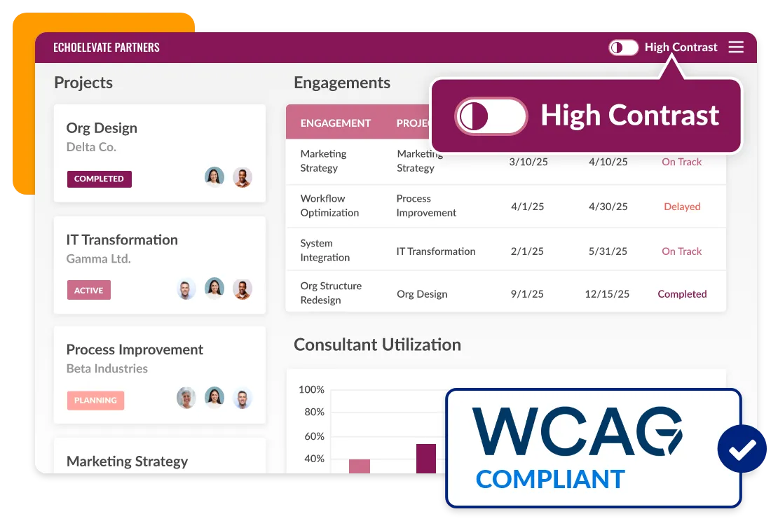 WCAG banner